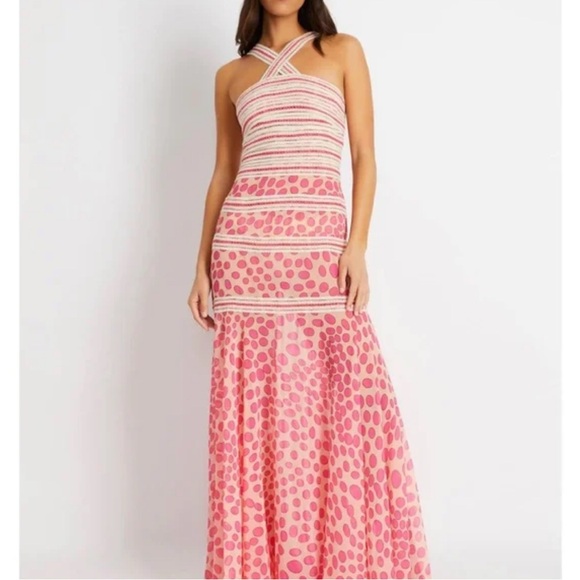 Patbo Polka dot dress. Straps have been removed to make it a strapless dress. - Picture 5 of 12